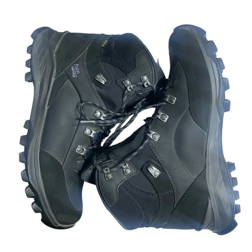 HANWAG Men's Black Leather Gore-Tex‎ Hiking Boots Vibram Sole